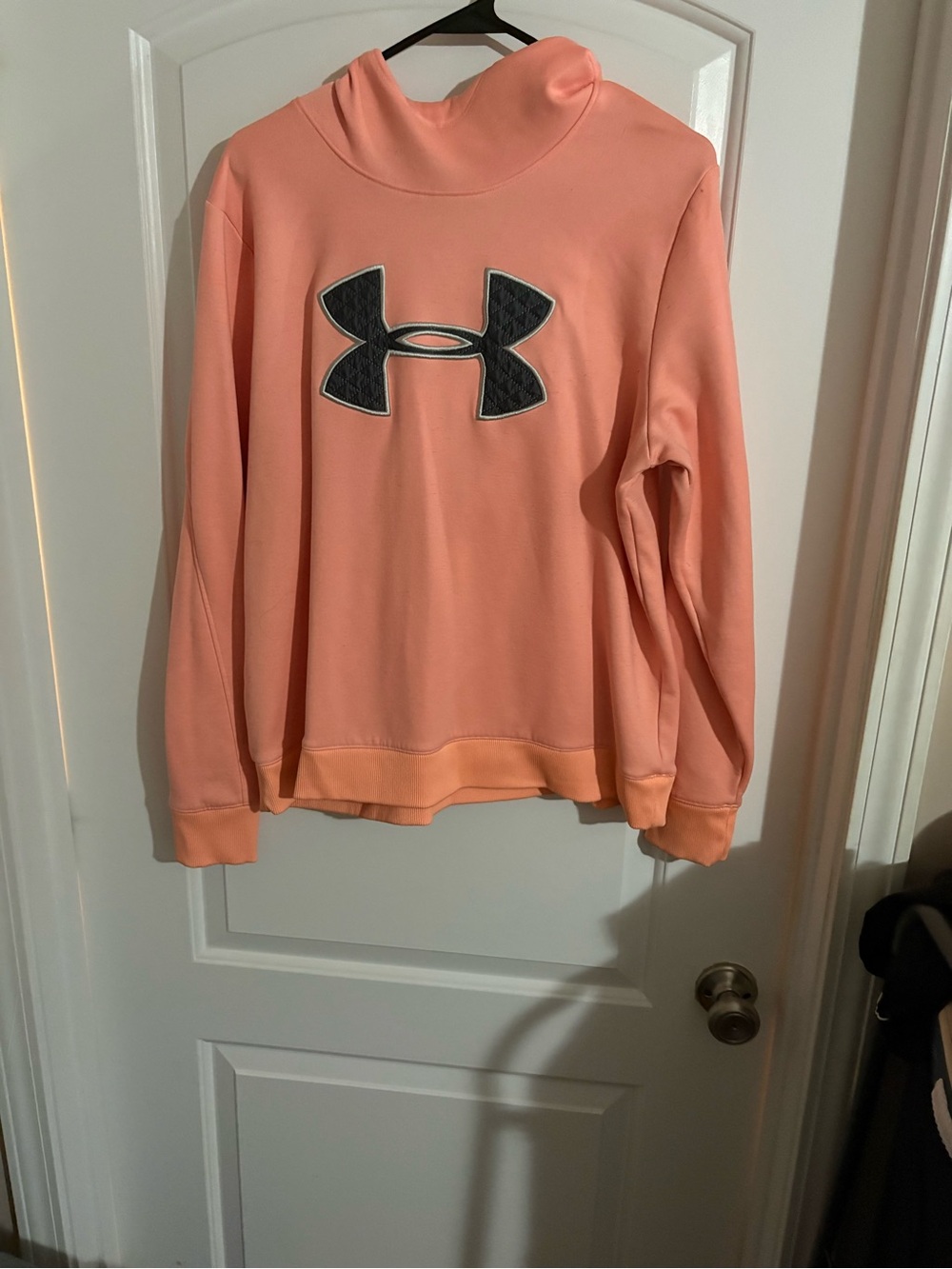 Under Armour Women's Peach Cowl Neck Pullover Sweatshirt